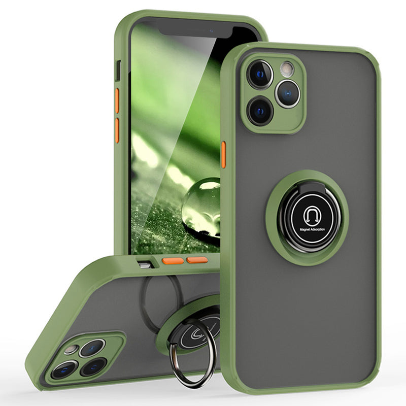 TJS "Define" Ring Kickstand Phone Case for iPhone 12