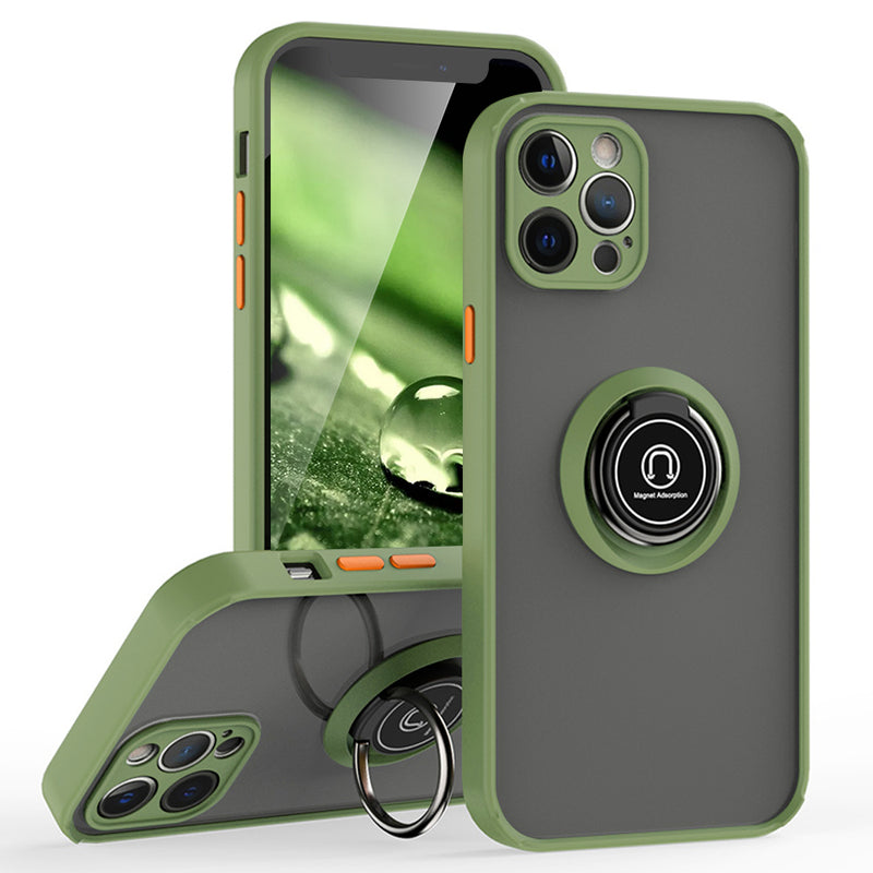 TJS "Define" Ring Kickstand Phone Case for iPhone 12 Pro