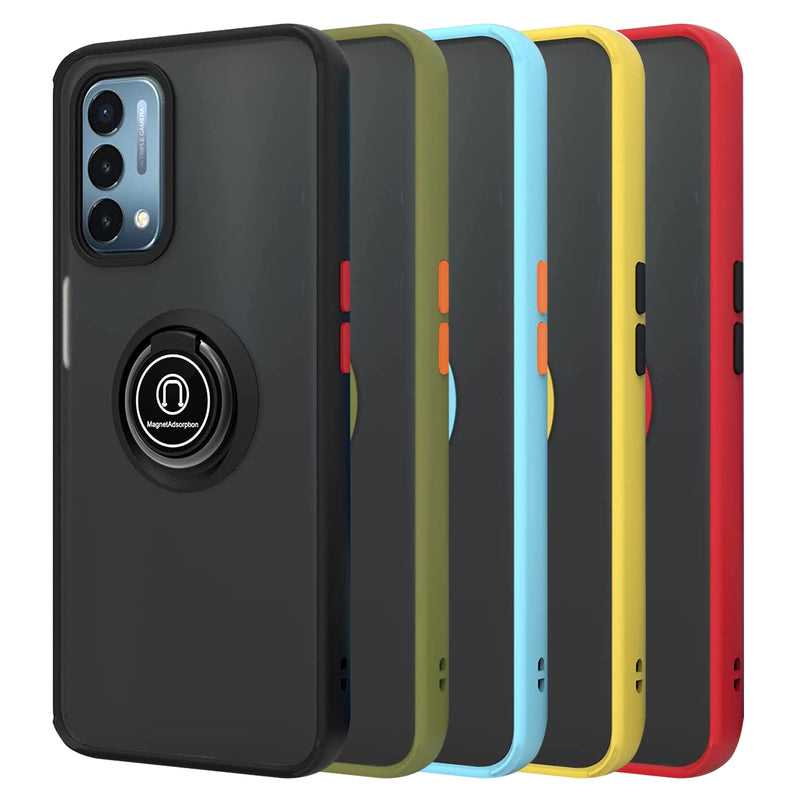 TJS "Define" Ring Kickstand Phone Case for OnePlus Nord N200