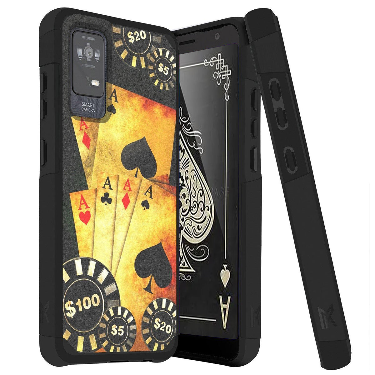 TJS "ArmorLux" Hybrid Phone Case for TCL ION X