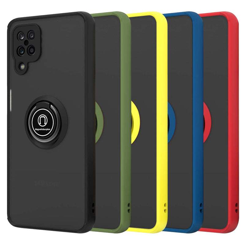TJS "Define" Ring Kickstand Phone Case for Samsung A12
