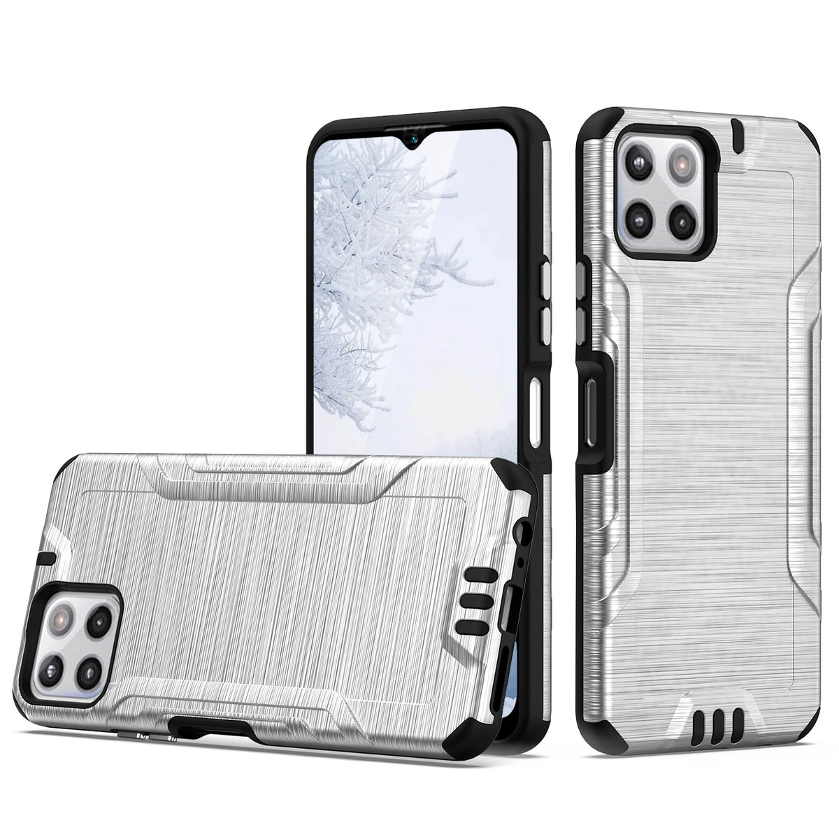TJS "Herculus" Hybrid Phone Case for Boost Mobile Celero 5G Plus 2023