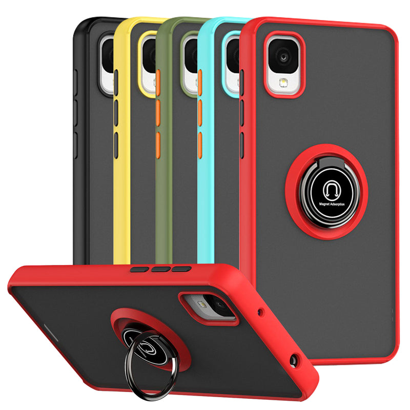 TJS "Define" Ring Kickstand Phone Case for TCL ION Z