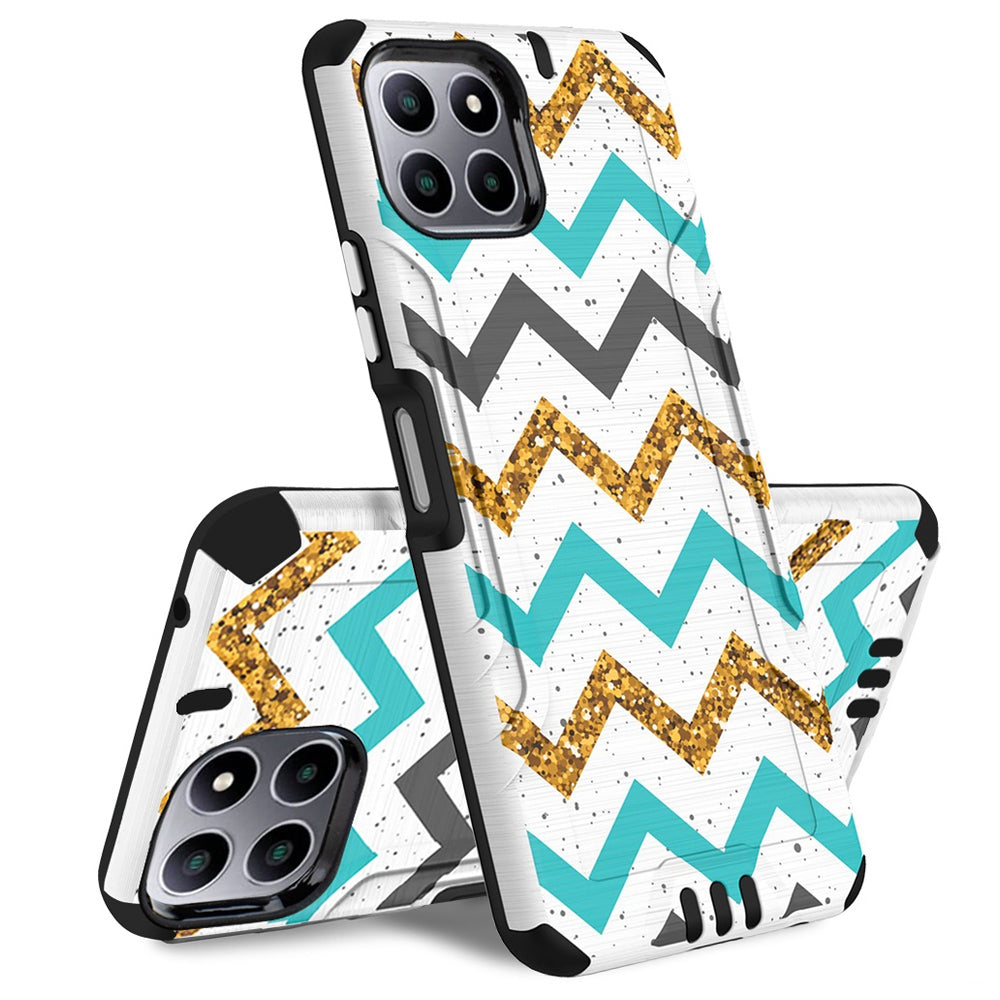 TJS "Herculus" Hybrid Phone Case for Boost Mobile Celero 5G Plus 2023