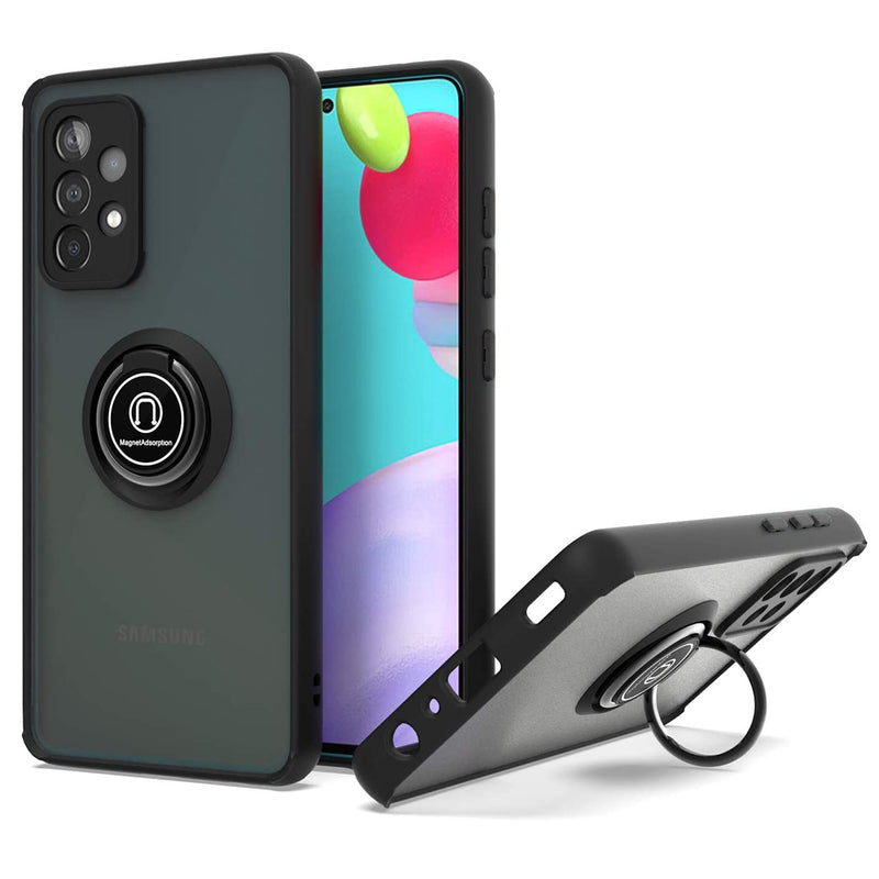 TJS "Define" Ring Kickstand Phone Case for Samsung Galaxy A53 5G
