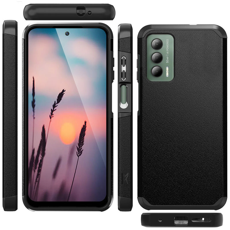 TJS "ArmorLux" Hybrid Phone Case for Cricket Outlast