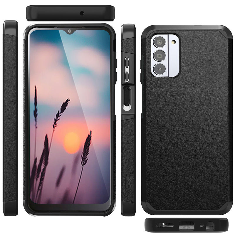 TJS "ArmorLux" Hybrid Phone Case for Nokia C300