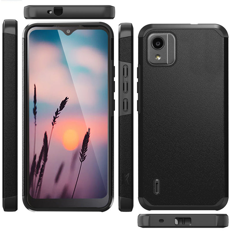 TJS "ArmorLux" Hybrid Phone Case for Nokia C110