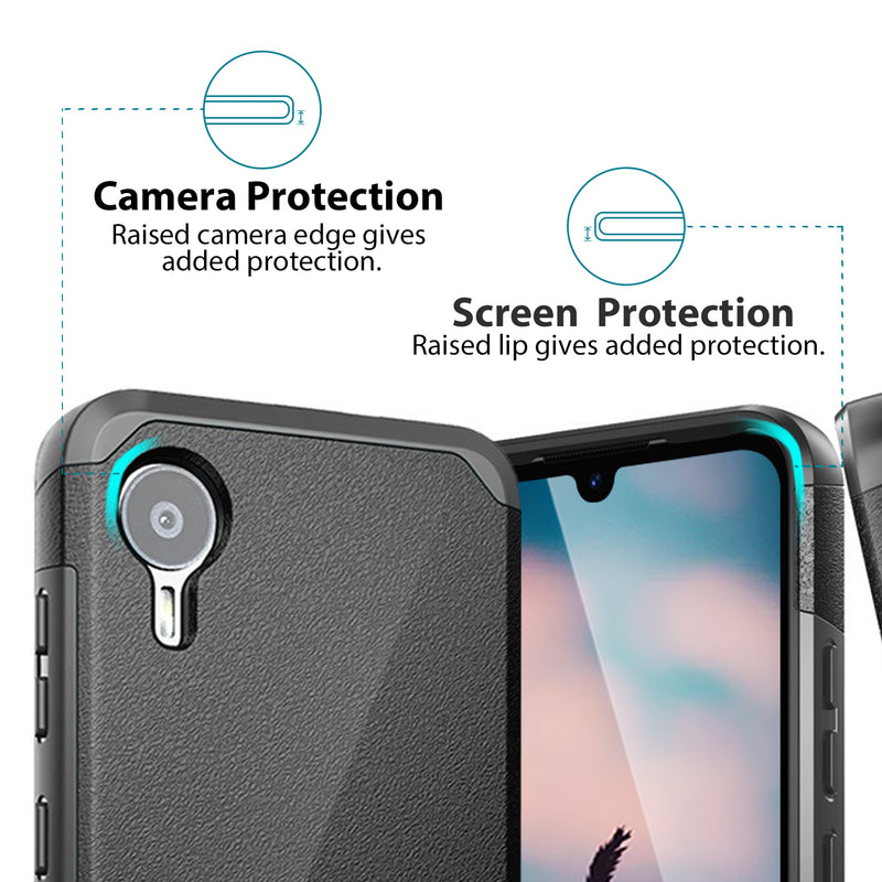 TJS "ArmorLux" Hybrid Phone Case for Cricket Debut S2