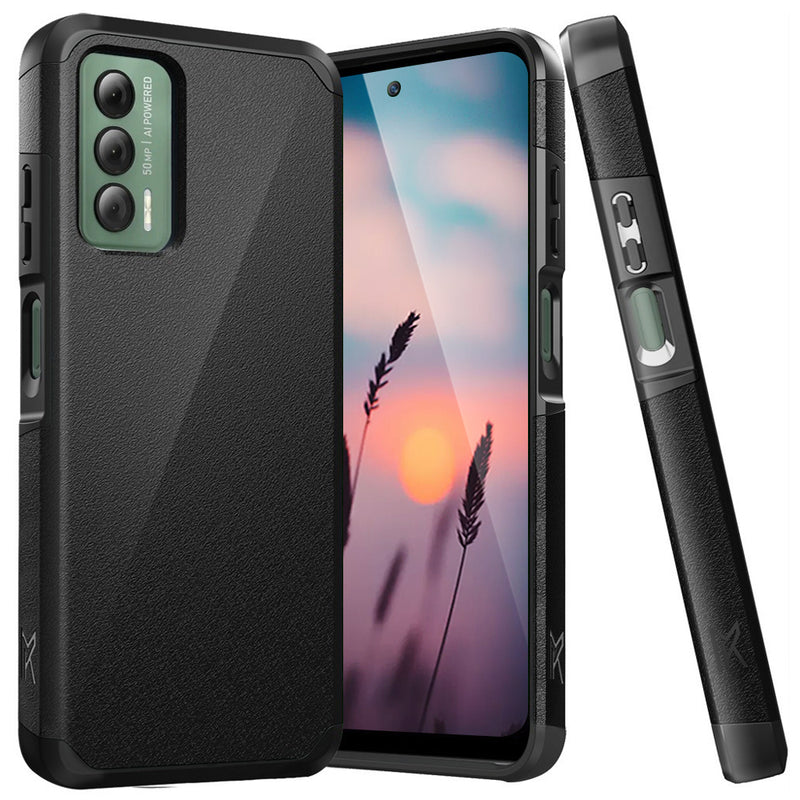 TJS "ArmorLux" Hybrid Phone Case for Cricket Outlast