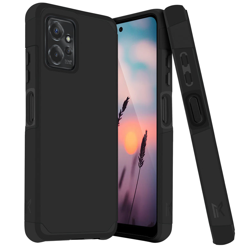 TJS "ArmorLux" Hybrid Phone Case for Motorola Moto G Power 2023