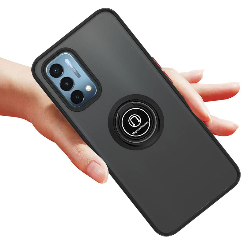 TJS "Define" Ring Kickstand Phone Case for OnePlus Nord N200
