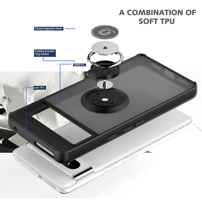 TJS "Define" Ring Kickstand Phone Case for Pixel7