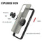 TJS "Define" Ring Kickstand Phone Case for OnePlus Nord N200