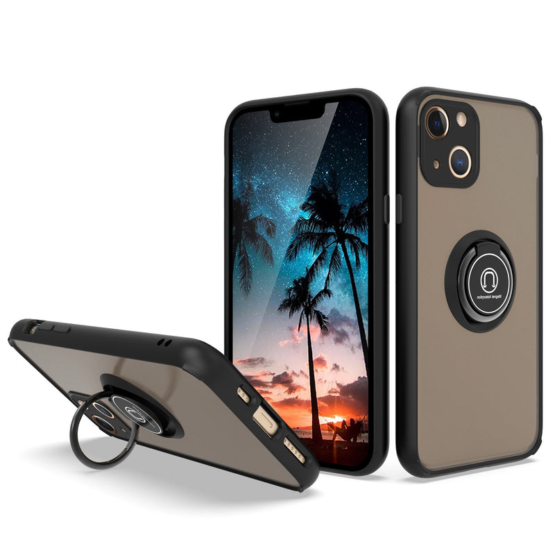 TJS "Define" Ring Kickstand Phone Case for iPhone 13
