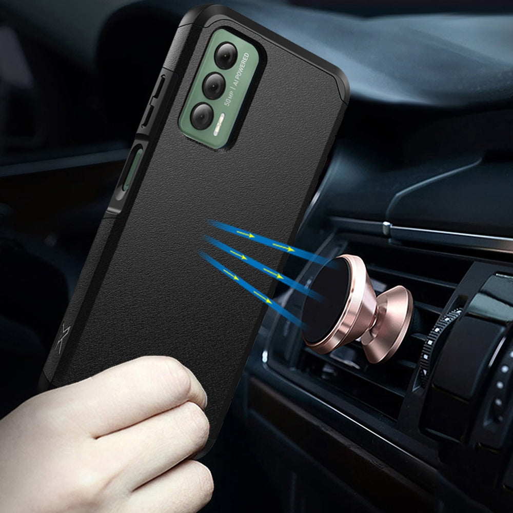 TJS "ArmorLux" Hybrid Phone Case for Cricket Outlast