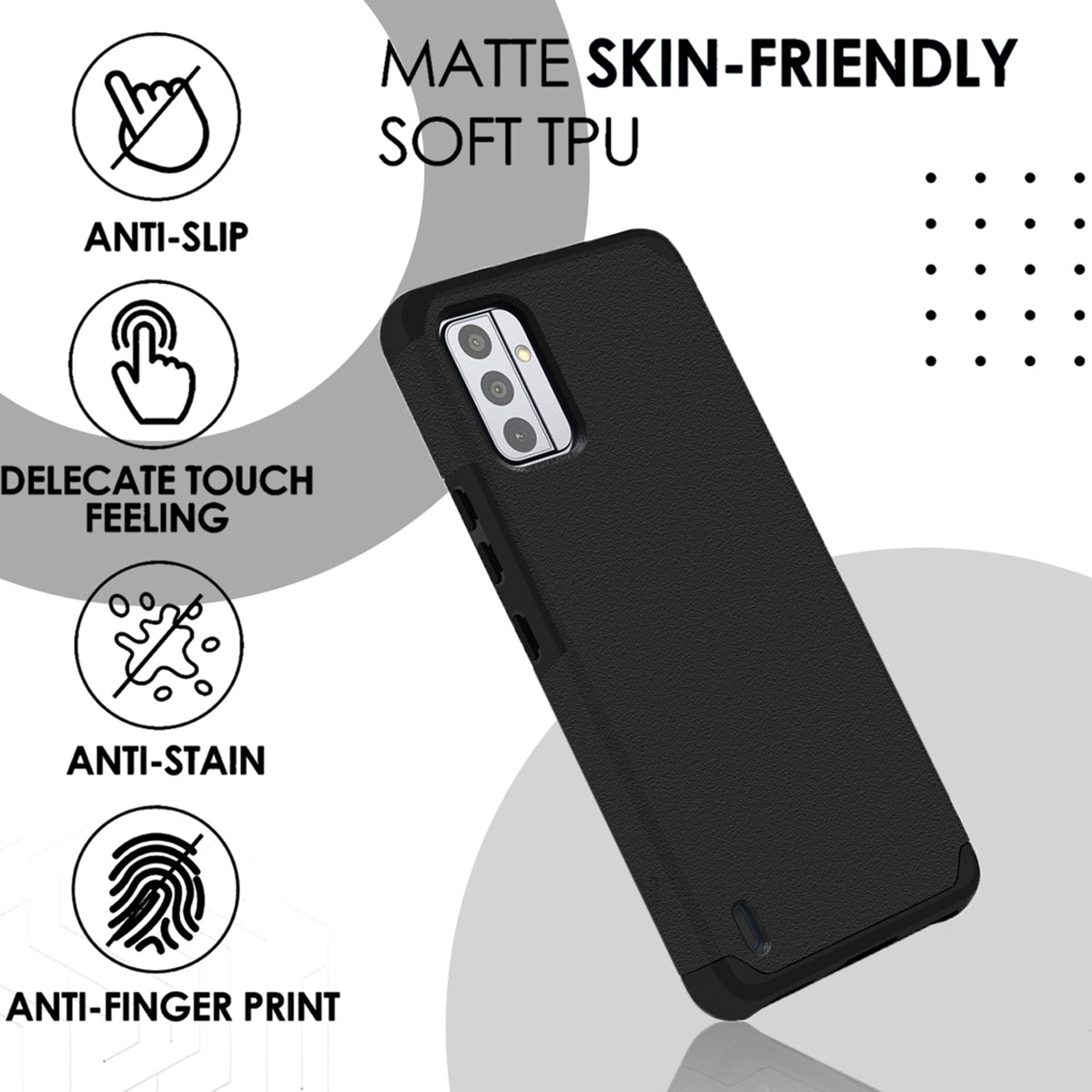TJS "ArmorLux" Hybrid Phone Case for Nokia G310 5G
