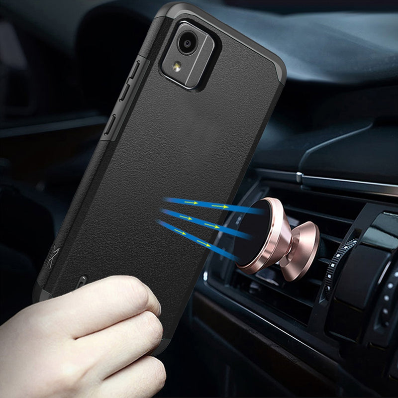 TJS "ArmorLux" Hybrid Phone Case for Nokia C110