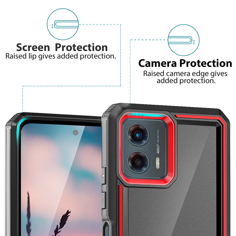 TJS "Reveal" Hybrid Phone Case for Motorola G 5G 2023