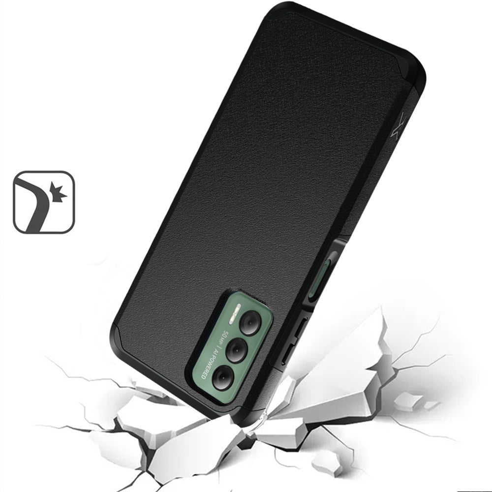 TJS "ArmorLux" Hybrid Phone Case for Cricket Outlast
