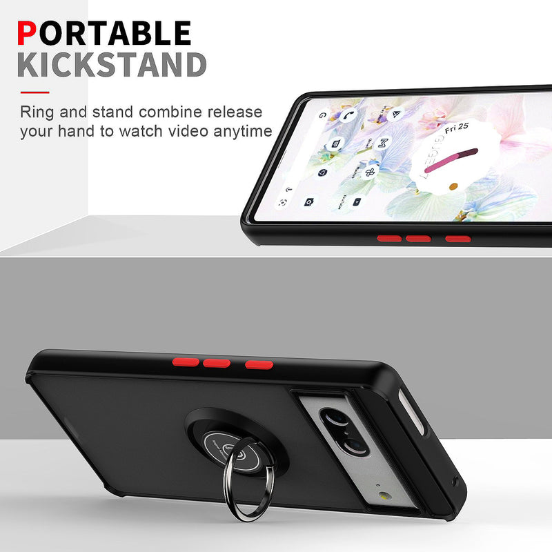 TJS "Define" Ring Kickstand Phone Case for Pixel7
