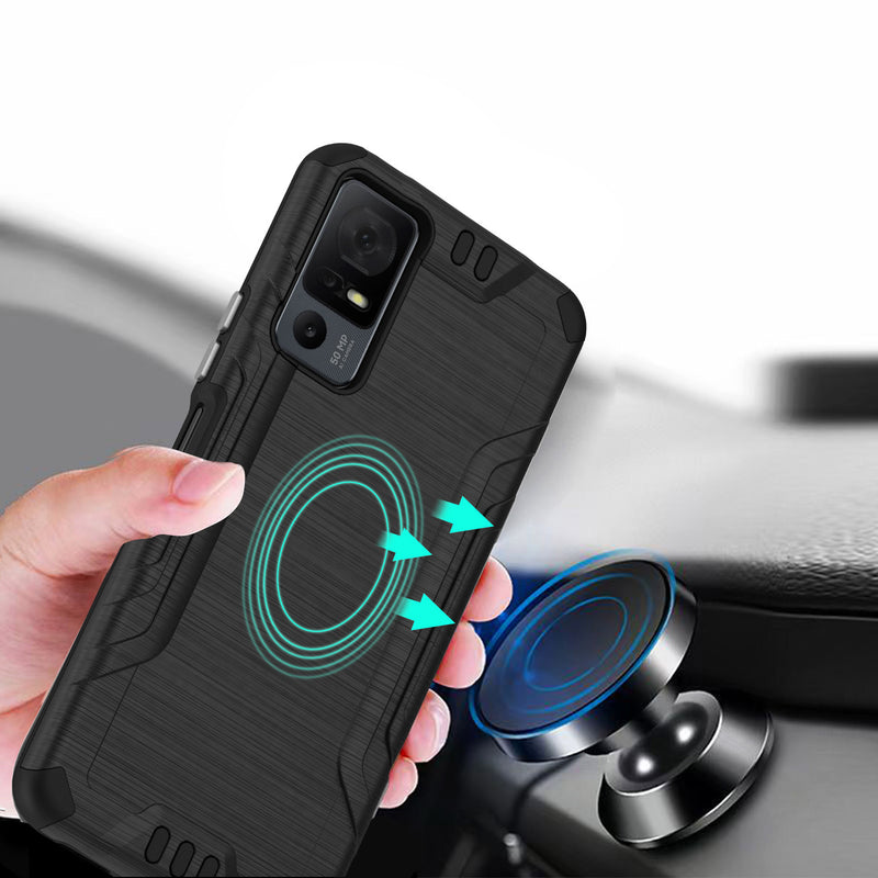TJS "Herculus" Hybrid Phone Case for TCL 40 XL / TCL 40 T (T608DL)