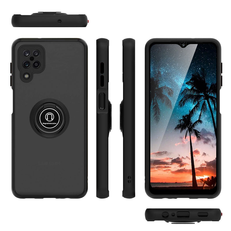 TJS "Define" Ring Kickstand Phone Case for Samsung A12