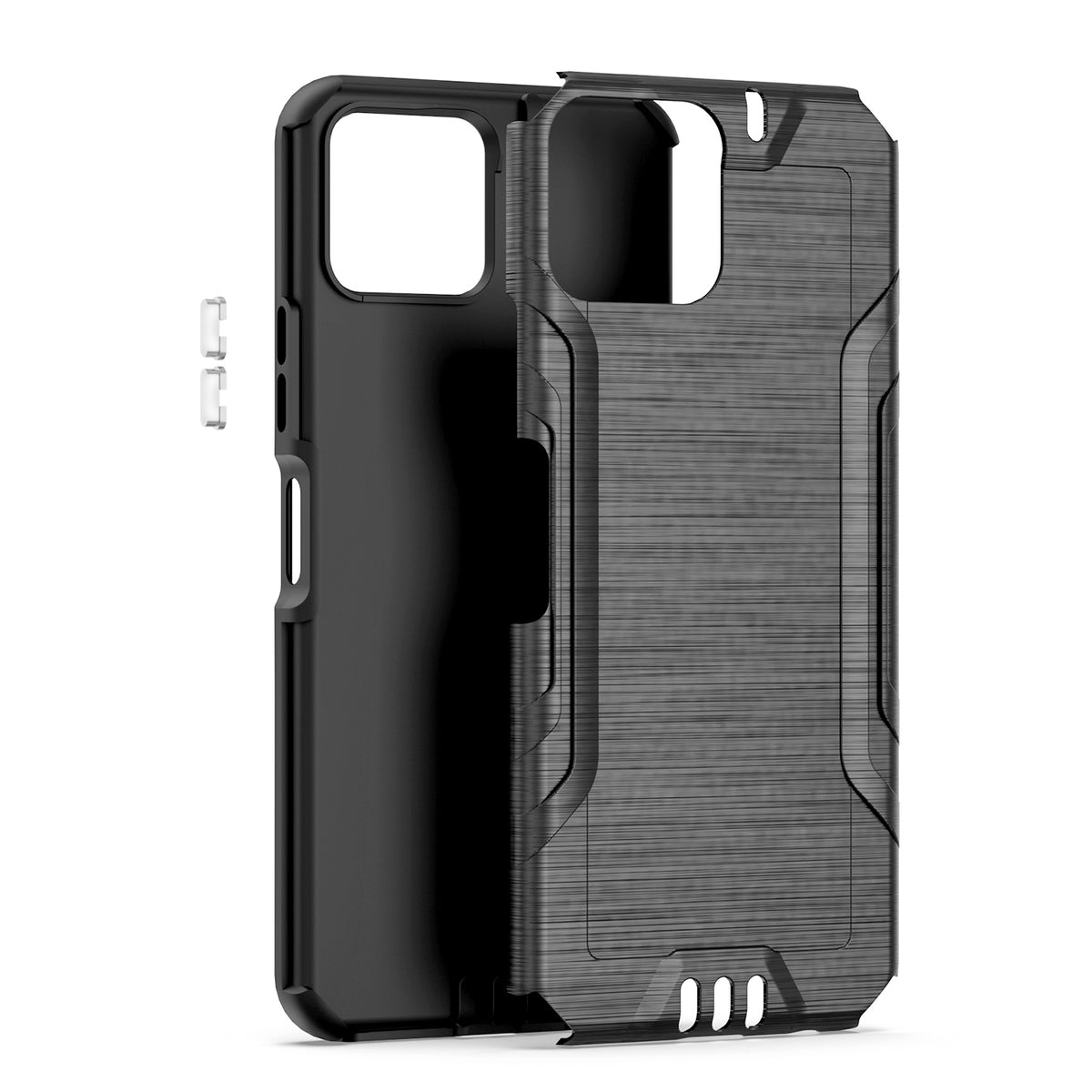 TJS "Herculus" Hybrid Phone Case for Boost Mobile Celero 5G Plus 2023