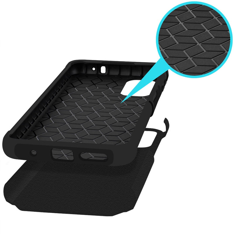 TJS "ArmorLux" Hybrid Phone Case for Cricket Outlast