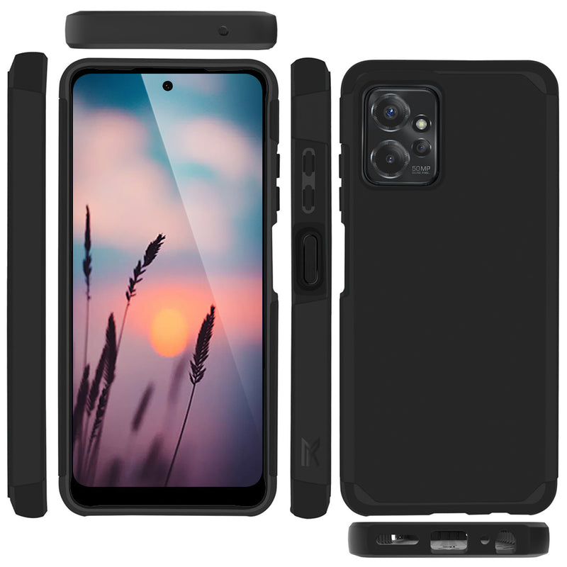 TJS "ArmorLux" Hybrid Phone Case for Motorola Moto G Power 2023