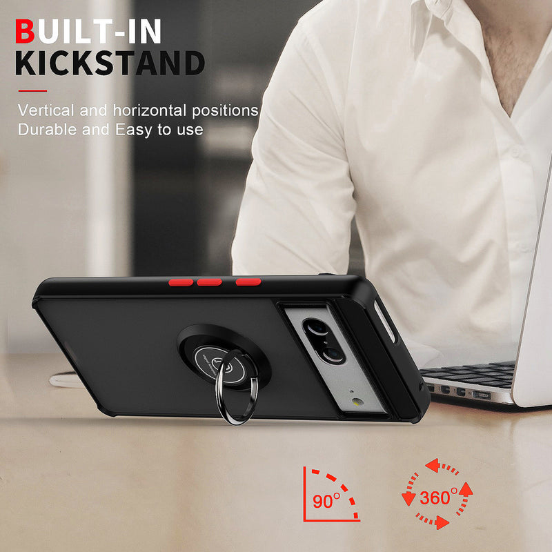 TJS "Define" Ring Kickstand Phone Case for Pixel7