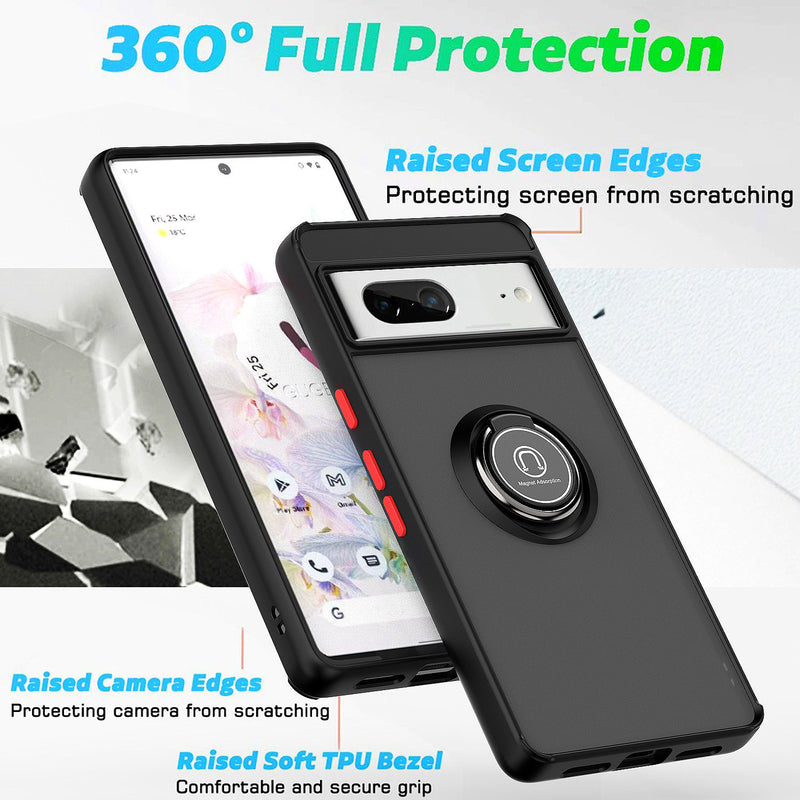 TJS "Define" Ring Kickstand Phone Case for Pixel7