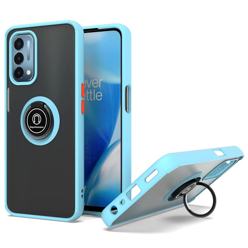 TJS "Define" Ring Kickstand Phone Case for OnePlus Nord N200