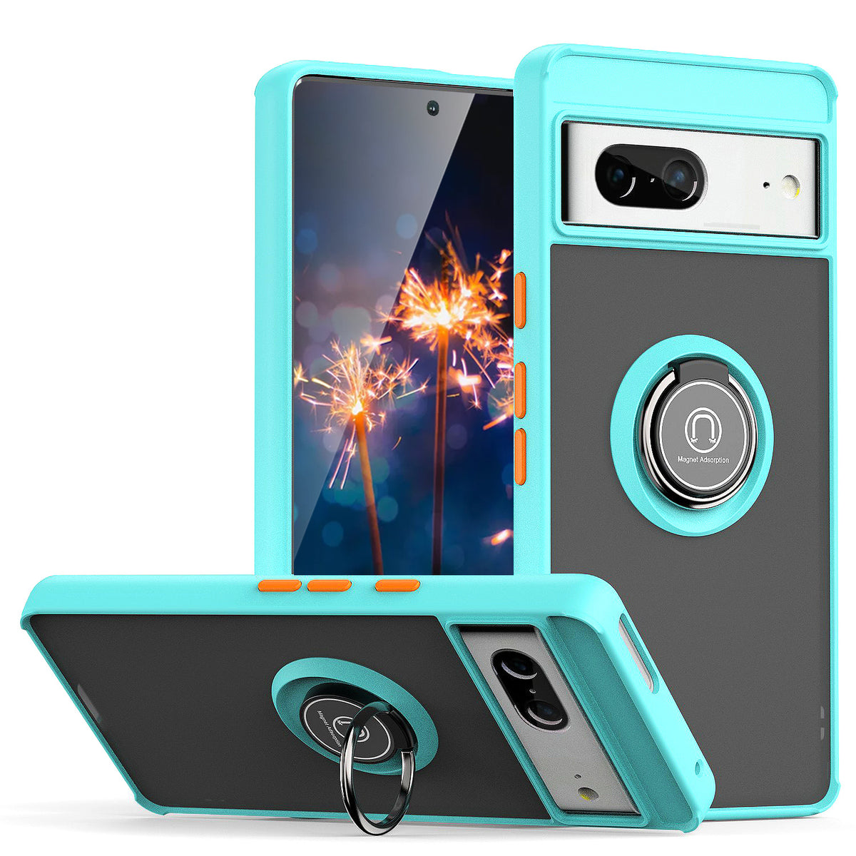 TJS "Define" Ring Kickstand Phone Case for Pixel7