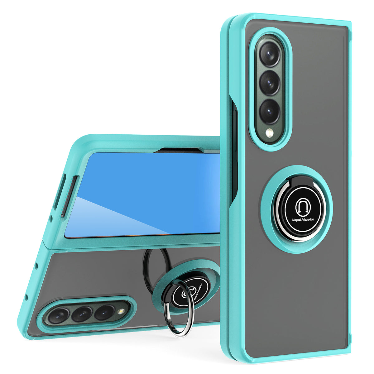 TJS "Define" Ring Kickstand Phone Case for Samsung Z Fold4