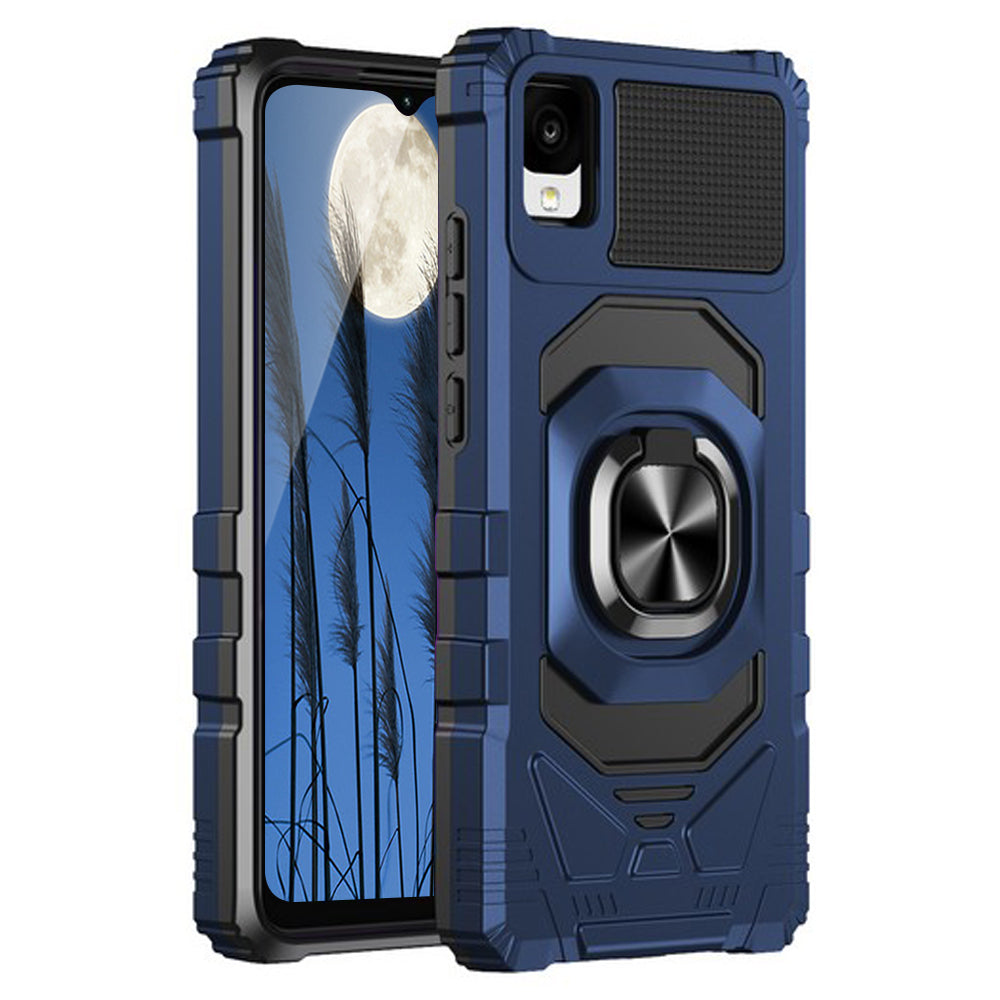 TJS "ArmorMax" Ring Kickstand Phone Case for TCL ION Z