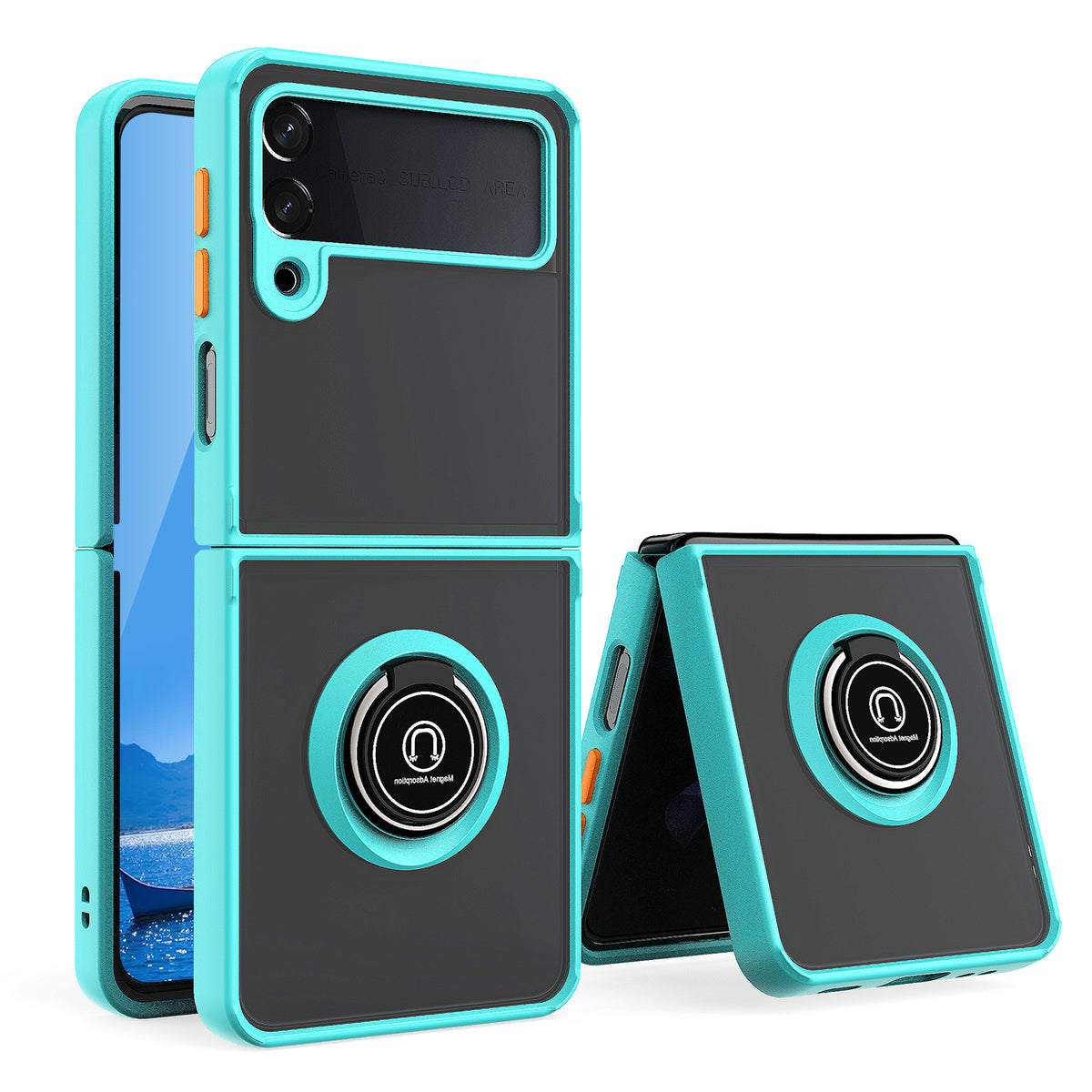 TJS "Define" Ring Kickstand Phone Case for Samsung Z Flip4