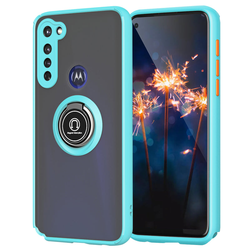 TJS "Define" Ring Kickstand Phone Case for Motorola G Stylus
