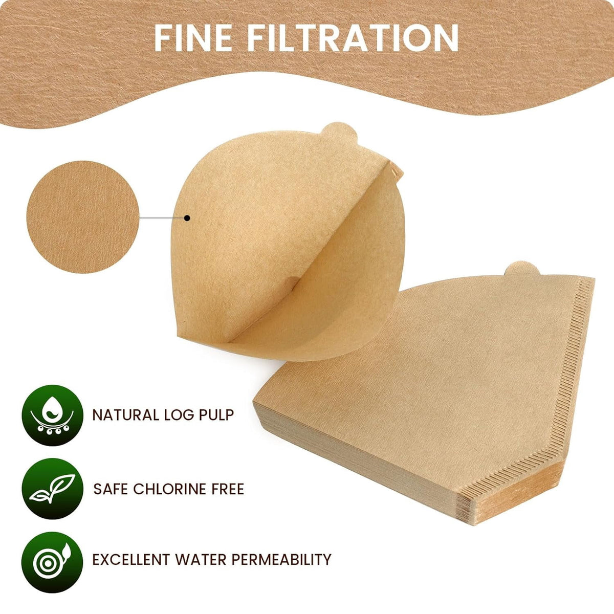 TJS Size 04 unbleached cone coffee filters 200 count