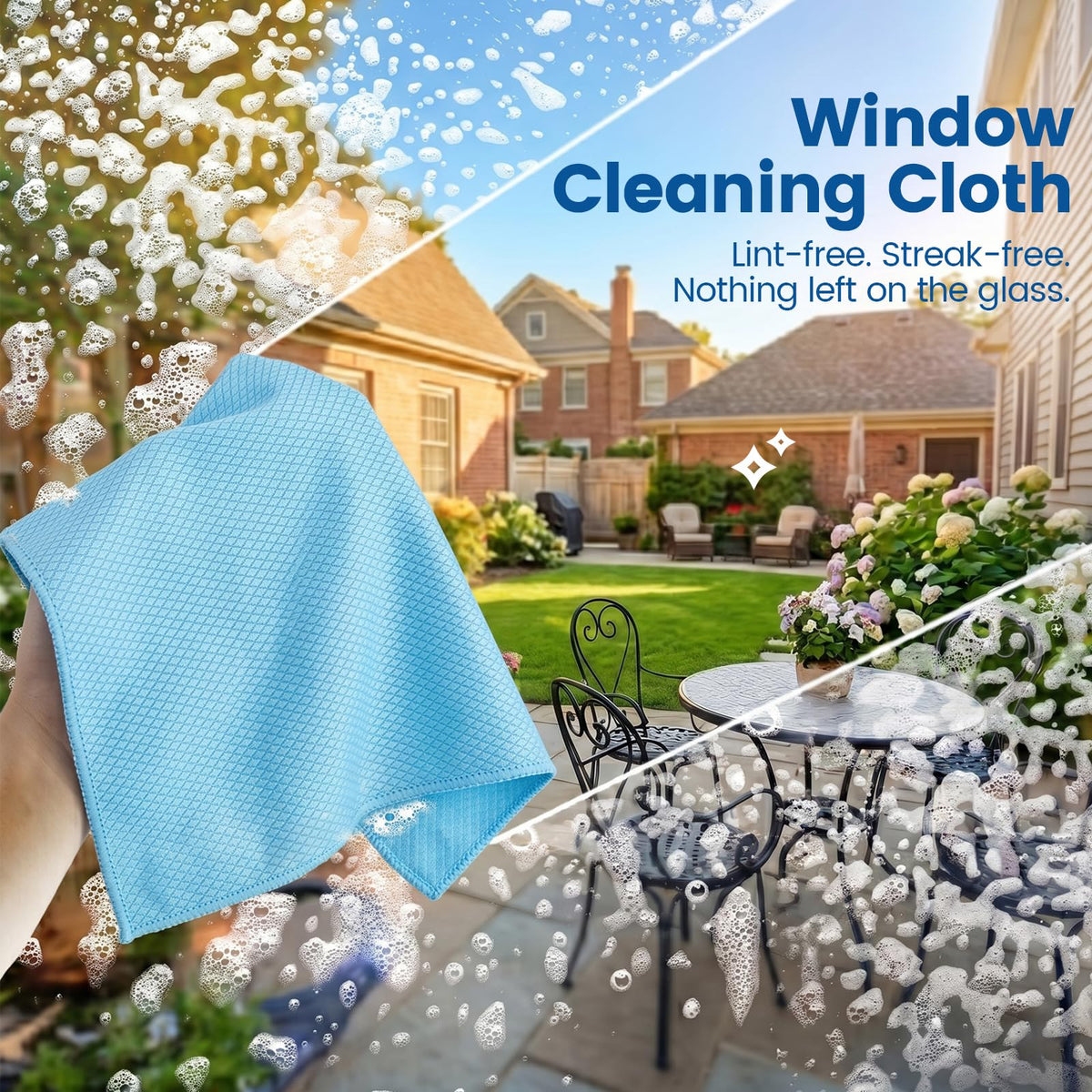 Niveaya reusable fish scale microfiber cleaning cloth detail 4