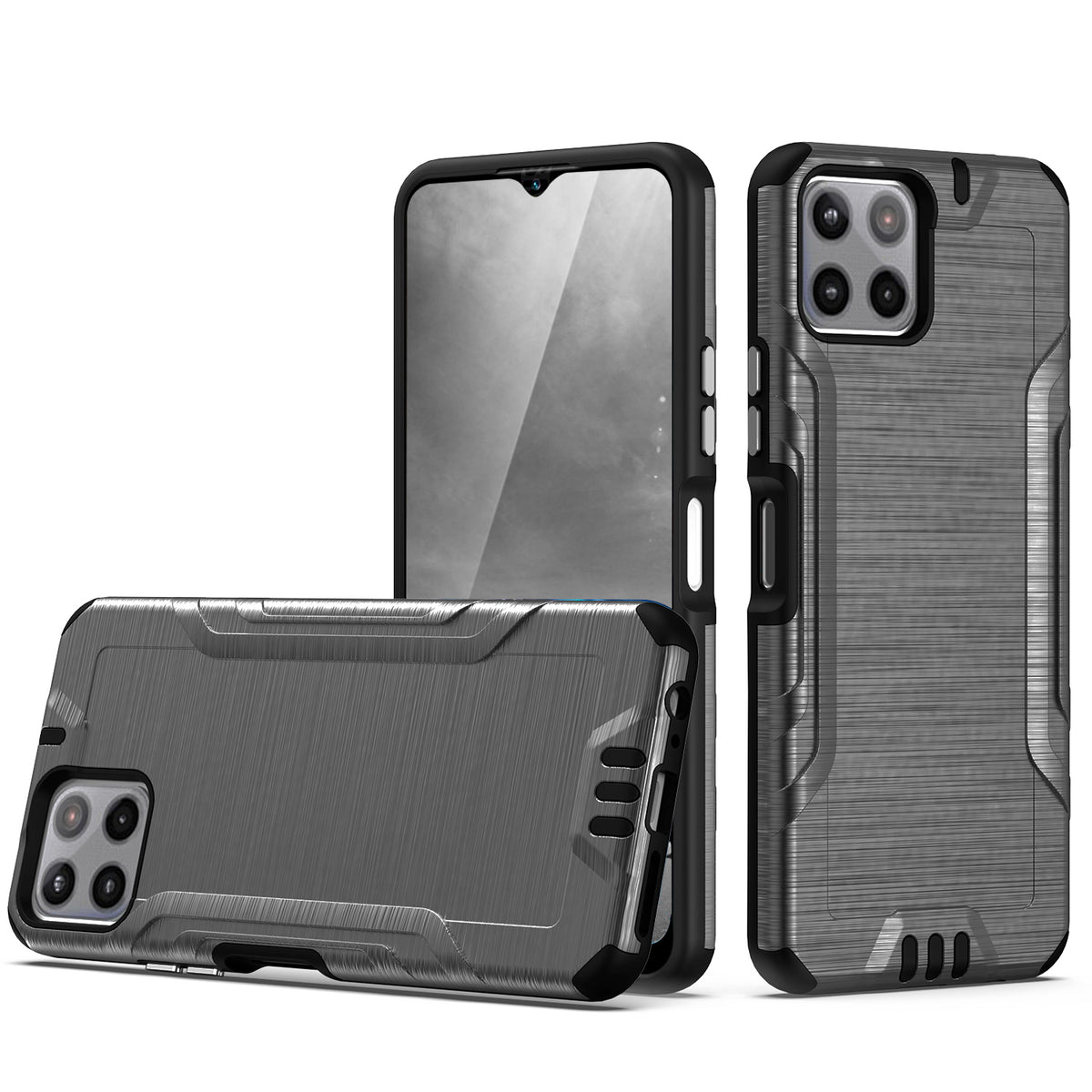 TJS "Herculus" Hybrid Phone Case for Boost Mobile Celero 5G Plus 2023