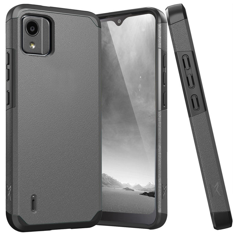 TJS "ArmorLux" Hybrid Phone Case for Nokia C110