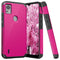 TJS "ArmorLux" Hybrid Phone Case for Cricket Icon 5