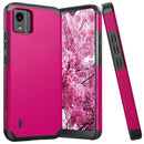TJS "ArmorLux" Hybrid Phone Case for Nokia C110