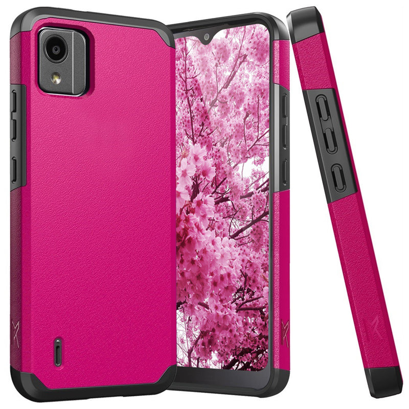 TJS "ArmorLux" Hybrid Phone Case for Nokia C110