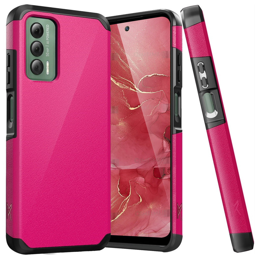 TJS "ArmorLux" Hybrid Phone Case for Cricket Outlast