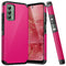TJS "ArmorLux" Hybrid Phone Case for Cricket Outlast