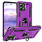 TJS "DuoGuard" Ring Kickstand Phone Case for Motorola G Stylus 5G 2023