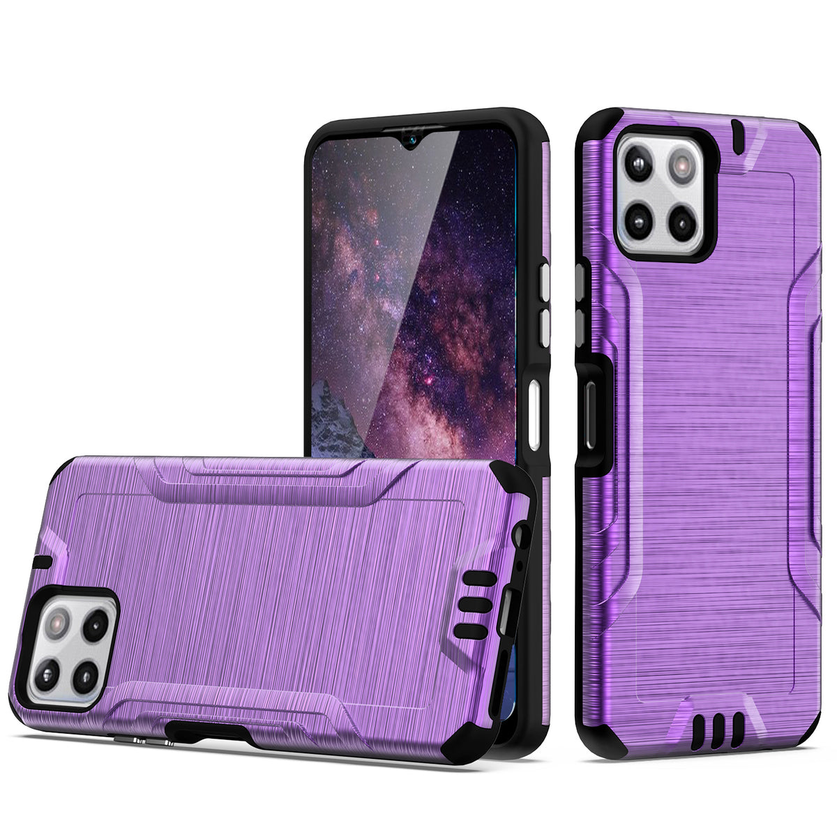 TJS "Herculus" Hybrid Phone Case for Boost Mobile Celero 5G Plus 2023