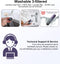 EQUIPD Mini Handheld Vacuum Cleaner, 16000PA Powerful Suction,USB Charging, Keyboard Cleaner, Cordless Vacuum for Car Home and Office, Purple（P12）